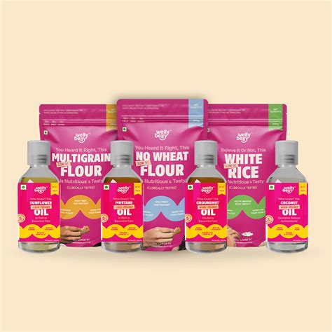 Complete Healthy Staples Trial Pack | Oils, Flour & Low GI Rice Combo ...