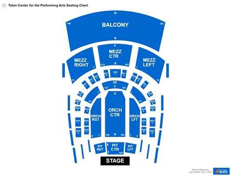 Tobin Center for the Performing Arts Seating Chart - RateYourSeats.com