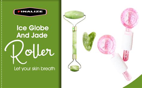 Finalize (Pink With Stone Roller) Facial Ice Globe,Smart Cool Face ...