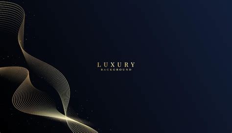 Luxury background blending golden curves | Premium Vector