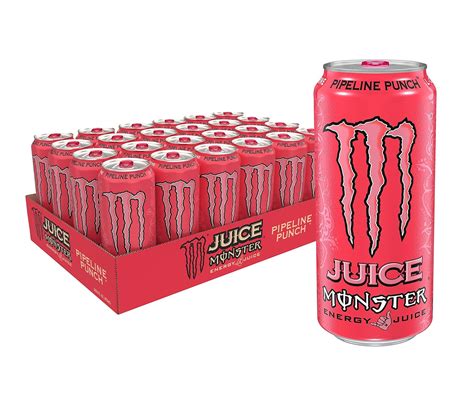 Monster Energy Juice, Pipeline Punch, 16 Fl Oz (Pack of 24)