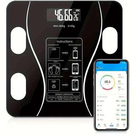 Smart Body Scale with App,Bluetooth Weight Scale Body Composition ...