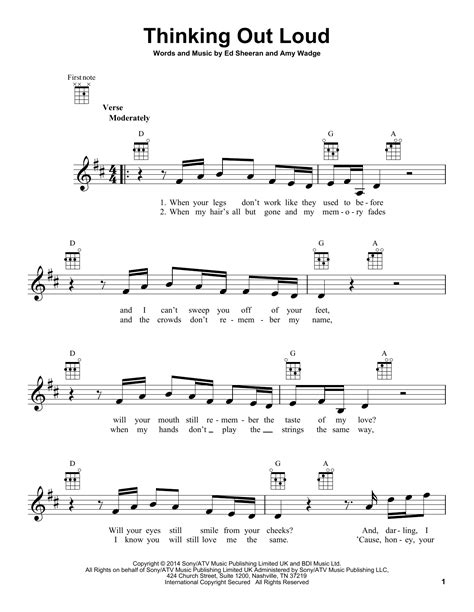 Thinking Out Loud by Ed Sheeran - Ukulele - Guitar Instructor