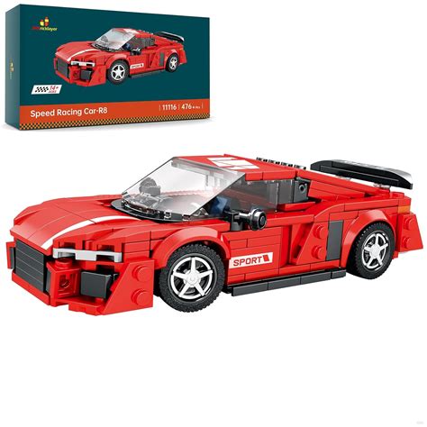 Buy JMBricklayer Speed Racing Car-R8 Building Blocks Online at Low ...