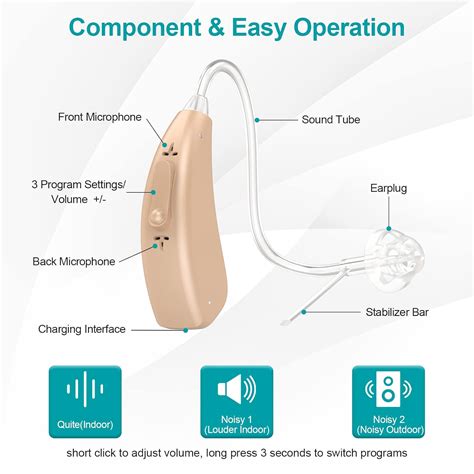 Buy Lentorgi Rechargeable Hearing Aids for Seniors with Noise ...