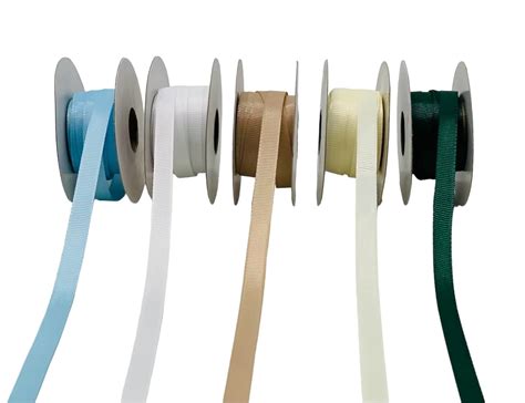 Grosgrain Ribbon 10 MM-White/Blue/Ivory/Latte/Green