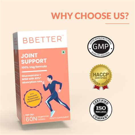 Buy Joint Support Supplement | Joint Support Tablets – BBetter Store