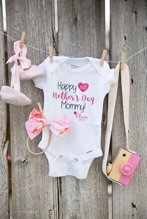 Mothers Day Onesie ®, Personalized Onesie ®, First Mothers Day Gift ...