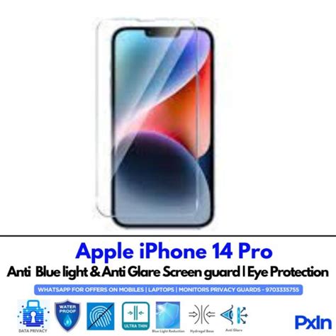 Anti Blue Light and Anti Glare Screen Guard for iPhone 14 Pro | Pxin