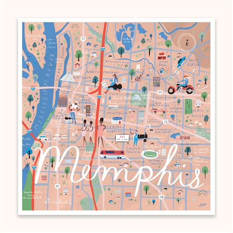 Memphis Map — Libby VanderPloeg