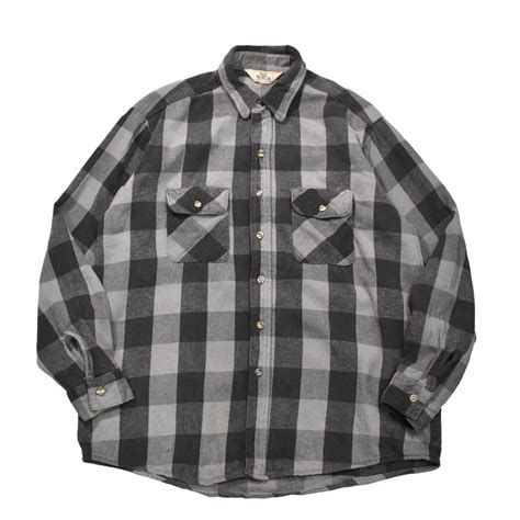 [XL程度] 90's REDHEAD Plaid Heavy Flannel Shirt | mongos