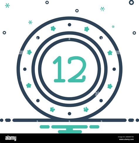 Icon for twelve,number Stock Vector Image & Art - Alamy