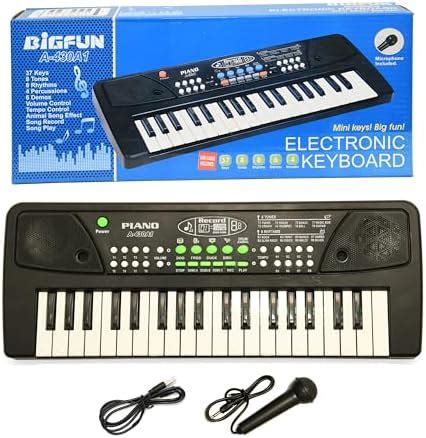 Buy VEBETO Kids Piano with Mic (1 Year Warranty) 37 Keys 8 Rhythms 8 ...