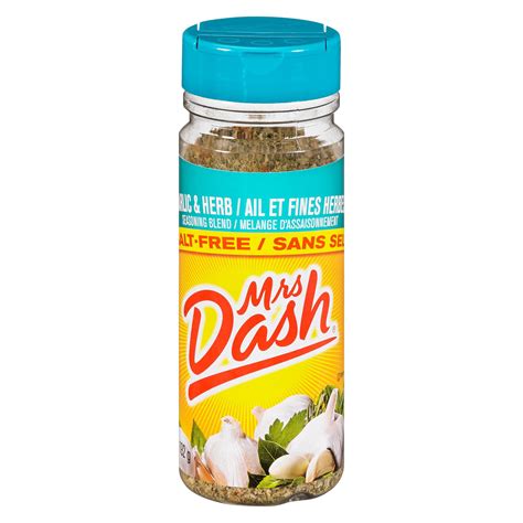 Mrs. Dash Salt-Free Garlic And Herb Seasoning Blend. Over 20 spices ...