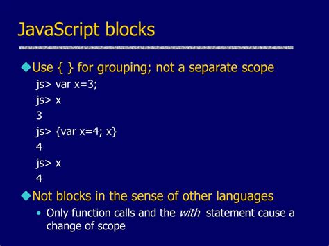 Image result for JavaScript Blocks