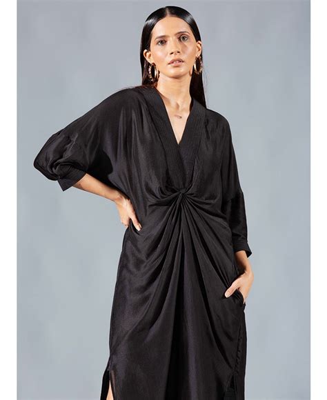 Asymmetric Draped Dress – NETE.IN