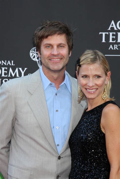 Jon and Kelley Menighan Hensley arriving at the Daytime Emmy Awards at ...