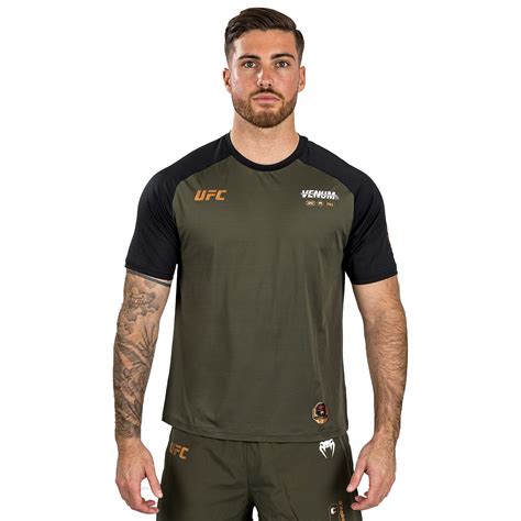 VENUM Dry Tech T-Shirt, UFC Authentic Fight Week, Adrenaline, khaki-bronze, S | Bekleidung