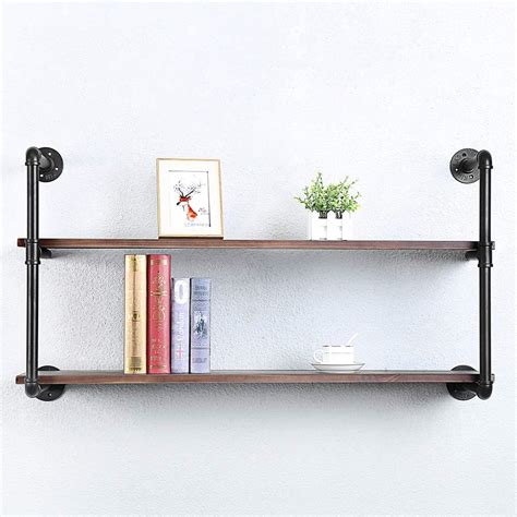 Buy JIANZHUO Industrial Pipe Shelving Floating Shelves,Rustic Wall ...