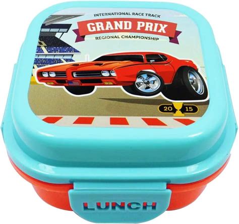 Buy wolpin 1 Pc Lunch Box for Kids Leak Proof 2 Compartments Tiffin Box ...