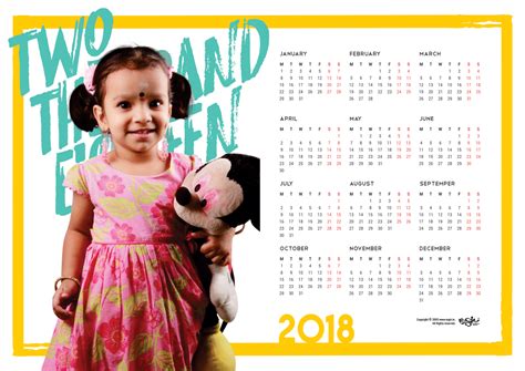 Neighbors kids calendar 2018 | Regin.in