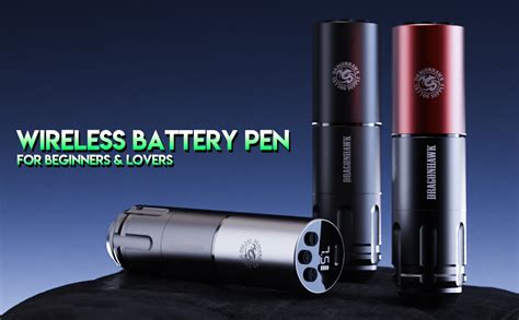Dragonhawk Beginner Tattoo Kit, Wireless Complete Pro Tattoo Gun Pen ...