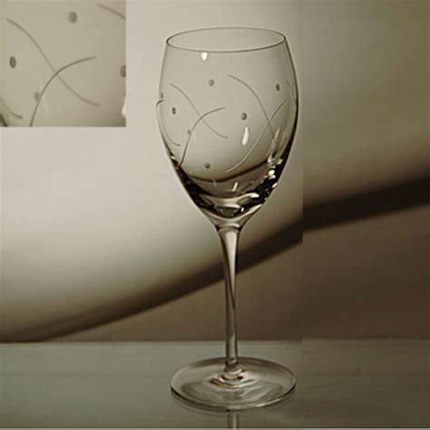 Grehom Crystal Wine Glass Large - Waves | Grehom India