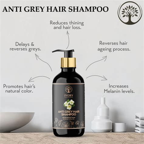 Buy Anti Grey Hair Shampoo for Men & Women - Ivory Natural