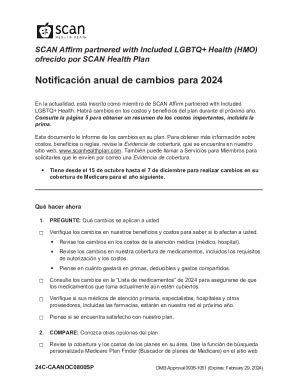 Completable En línea 2024 Annual Notice of Change - SCAN Affirm ...