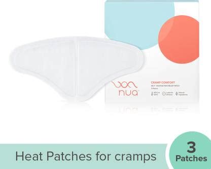 Nua Cramp Comfort || Pack of 3 Heat Patches for Period Pain || 100% ...