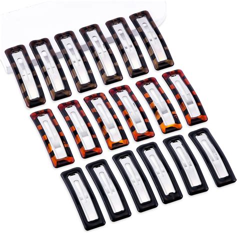 Amazon.com : Cptots Snap Hair Clips Metal Hair Barrettes for Women Non ...