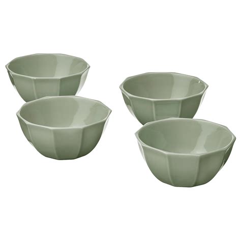 STRIMMIG bowl, stoneware pale grey-green, 15 cm (6") - IKEA