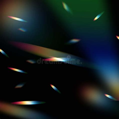 Beautiful Rainbow Light Refraction, Prism Effect Overlay Stock Illustration - Illustration of ...