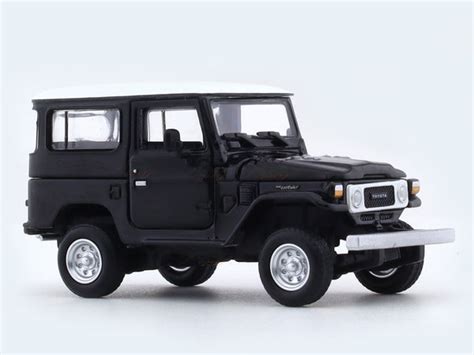 Toyota Land Cruiser FJ40 Black White 1:64 Hobby Fans diecast scale ...