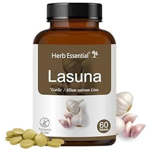 Herb Essential Lasuna (Garlic) Tablet, 500 Mg, 60 Tablets | Cardiac ...