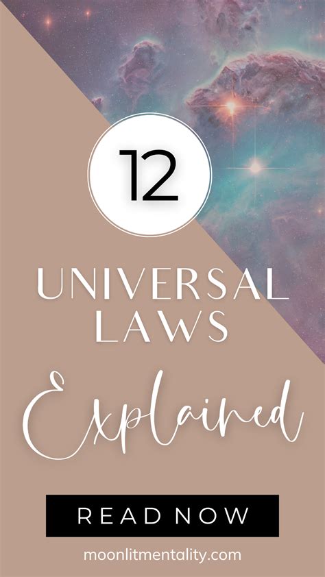 The Ultimate Guide to the 12 Universal Laws of the Universe - Moonlit ...