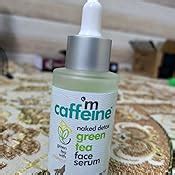 mCaffeine Naked Detox Green Tea Face Serum | Hydration| Vitamin C ...