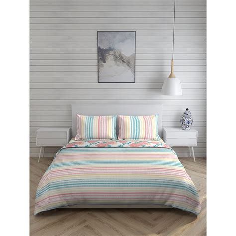 Buy Layers Duracount 225 TC Bedding Set -Blue Online