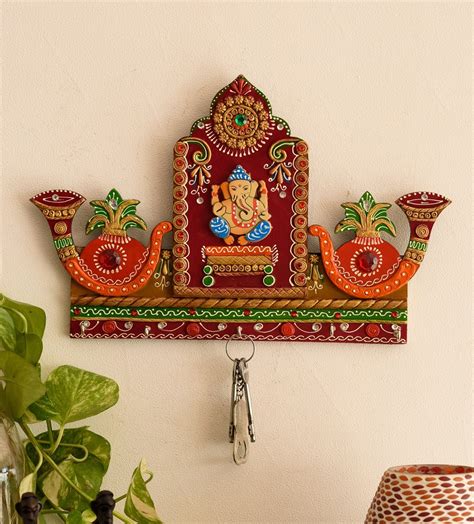 Lord Ganesha with Shehnai Key Holder - eCraftIndia Online