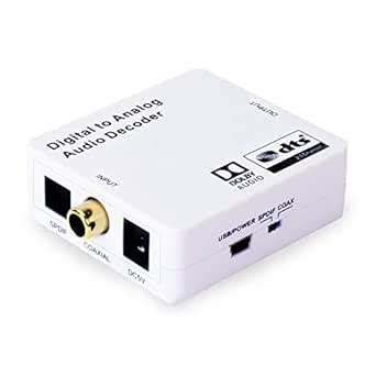 J-Tech Digital Optical SPDIF Toslink / Coaxial Digital to Analog Audio ...