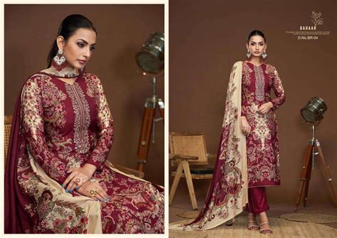 KARVA DESINER STUDIO BAHAAR VISCOSE DIGITAL PRINT WITH FANCY WORK SUITS ...