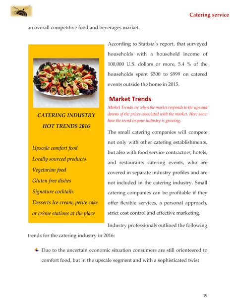 Catering Business Plan Template Sample Pages - Black Box Business Plans