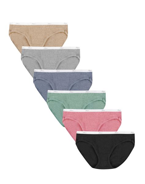 Hanes Women's Ribbed Hipster Underwear, 6-Pack Assorted 5 - Walmart.com