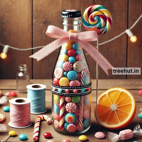 Candy Bottle Decoration Ideas, Christmas Upcycle Craft Ideas