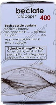 Buy Beclate 400 MCG Rotacap (30) Online & Save Up to 24% at PharmEasy