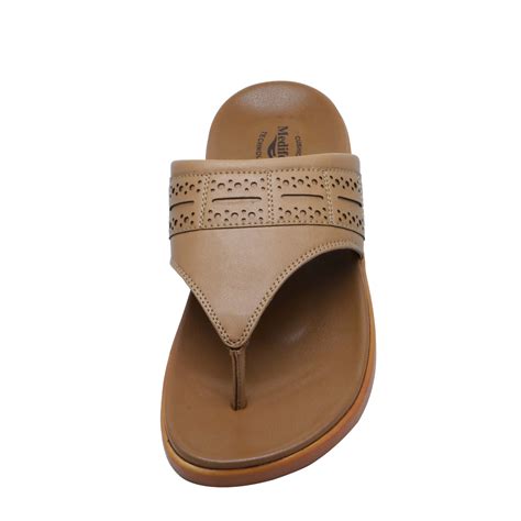 Medifeet Mens Casual Ortho and Diabetic Slipper with Flatfoot Arch Sup ...