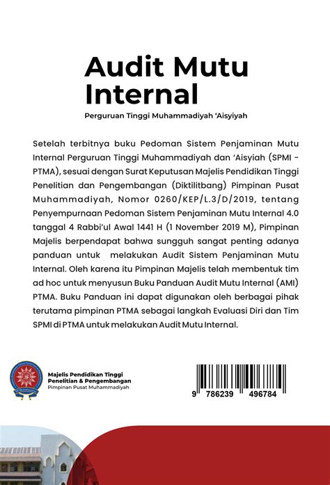 Buku Rubrik Audit Mutu Internal Perguruan Tinggi Muhammadiyah Aisyiyah ...
