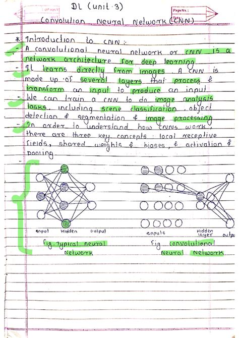 DL notes handwritten - Computer Engineering - Studocu
