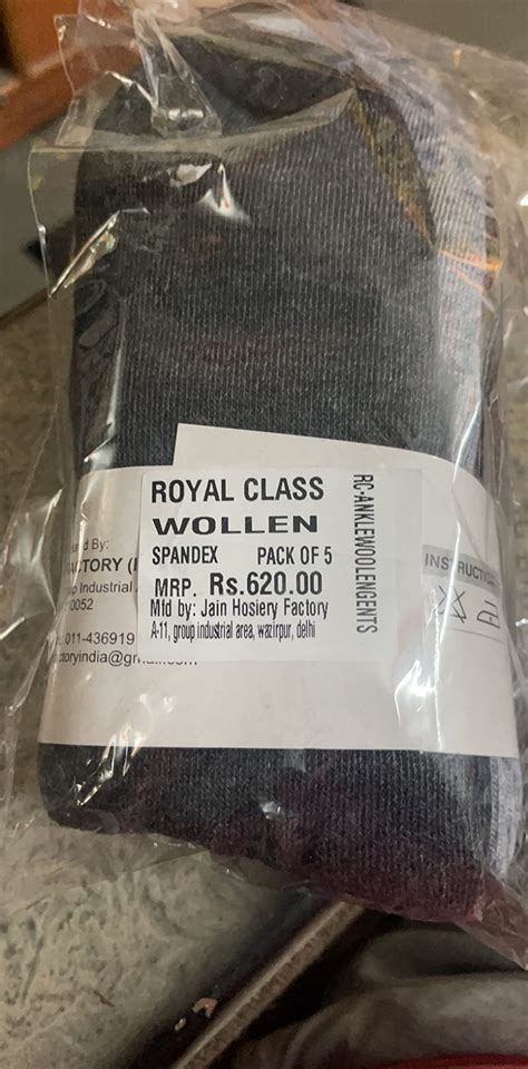 Buy RC. ROYAL CLASS Men's Plain Ankle Length Woolen Multicolored Socks ...