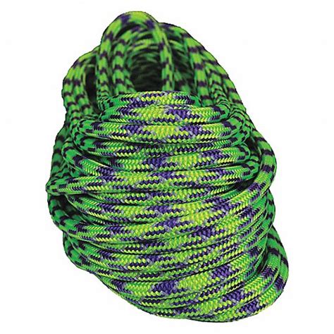 MARDI GRAS, Double Braid, 15/32 in Dia, Rigging and Climbing Rope ...